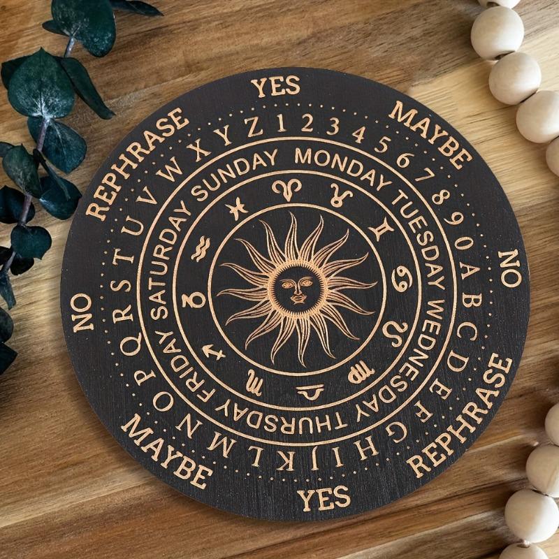 D Flat Metal Tin Sign Spiritual Wall Art Witchcraft Altar Party Decor