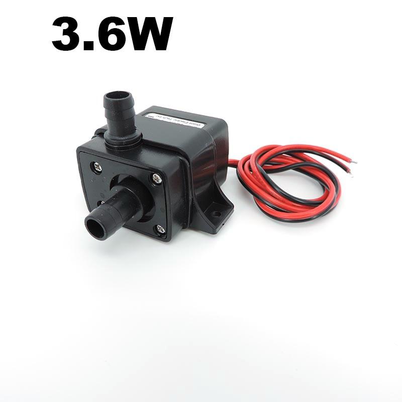 DC 12V 3.6w 4.8W 5w 240L/H Waterproof Mini Water Pump Fountain Aquarium Pumps 8mm Power Brushless Micro Membrane Submersible