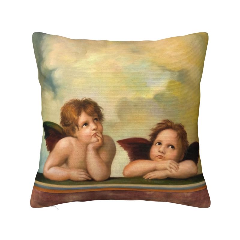Custom Vintage Rose Victorian Angel Pillow Covers Home Decoration Luxury Cushion Cover Square Pillowcase
