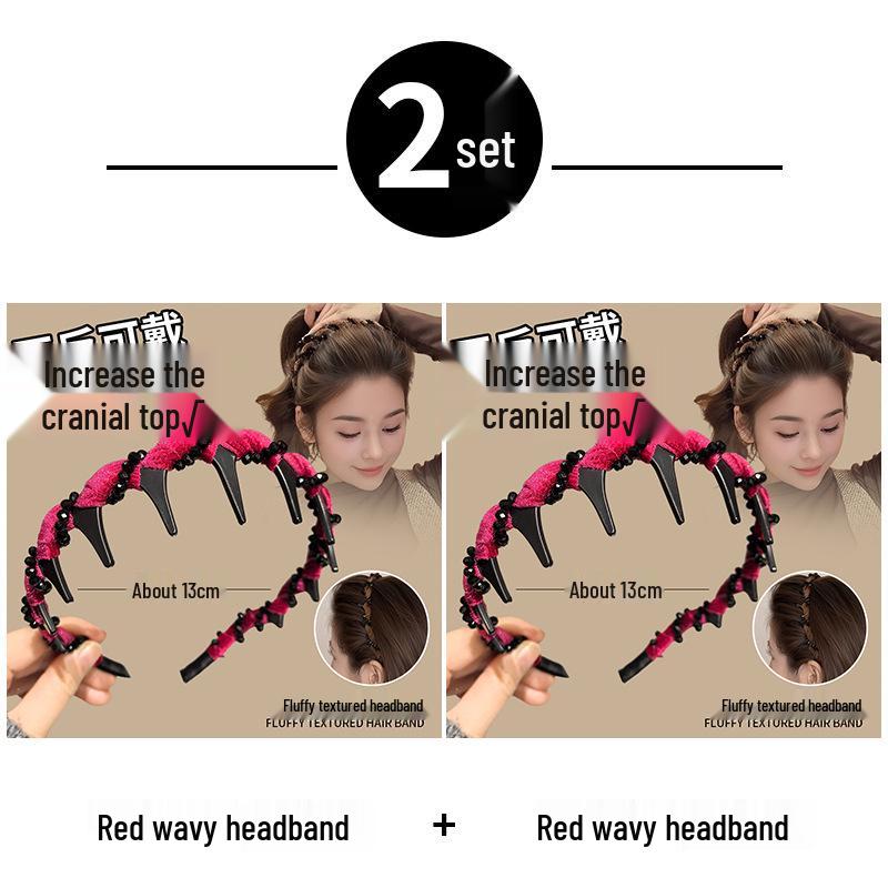 2025 Women's Luxury Pearl Skull Headband: Stylish Fashion Accessory for Face Washing