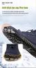 Men's Waterproof High-Top Winter Snow Boots, Warm Anti-Slip Velvet-Lined Hiking Shoes