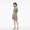 ONLY Women's Faux Two-Piece Short Sleeve Waist-Cinching A-Line Dress