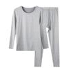 Men's Thickened Fleece-Lined Base Layer Underwear Set for Autumn