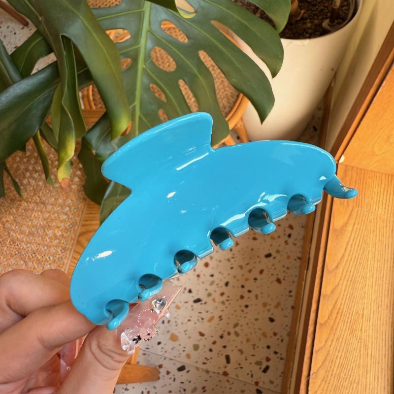 

Меняющий цвет ацетатный зажим для волос большой 10,5 см Y2K желе клипса для волос фотохромный нетоксичный минималистичный аксессуар для волос для женщин светло-синий