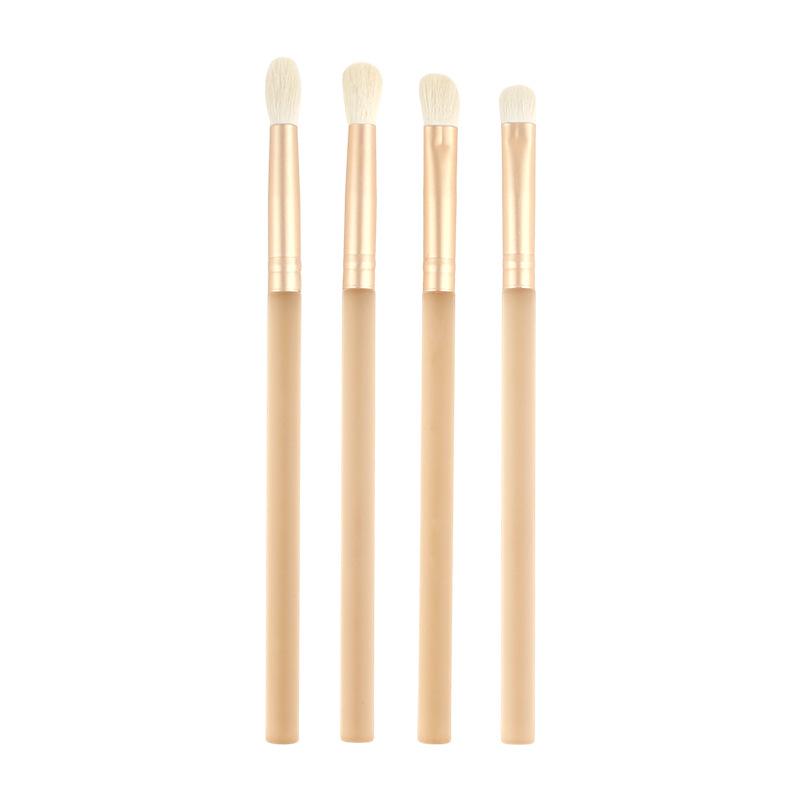 Bioniskt Ull Ögonskuggs- & Nässkuggspenselset - Ögonmakeup & Blendingverktyg