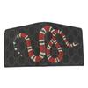 Used GUCCI Bifold Wallet 451266 King Snake Print GG Supreme Canvas Black Red Series