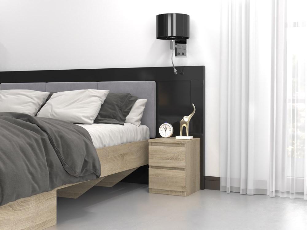 MALWA M2 BEDSIDE CABINET - SONOMA OAK