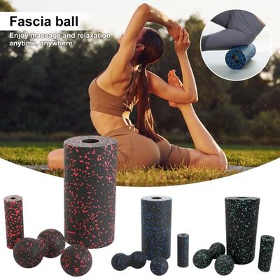4ks/sada EPP pěnový váleček Fascia Ball Vysokohustotní úleva od bolesti zad Cvičení jógy Fyzikální terapie Regenerace svalů Hluboký masážní váleček