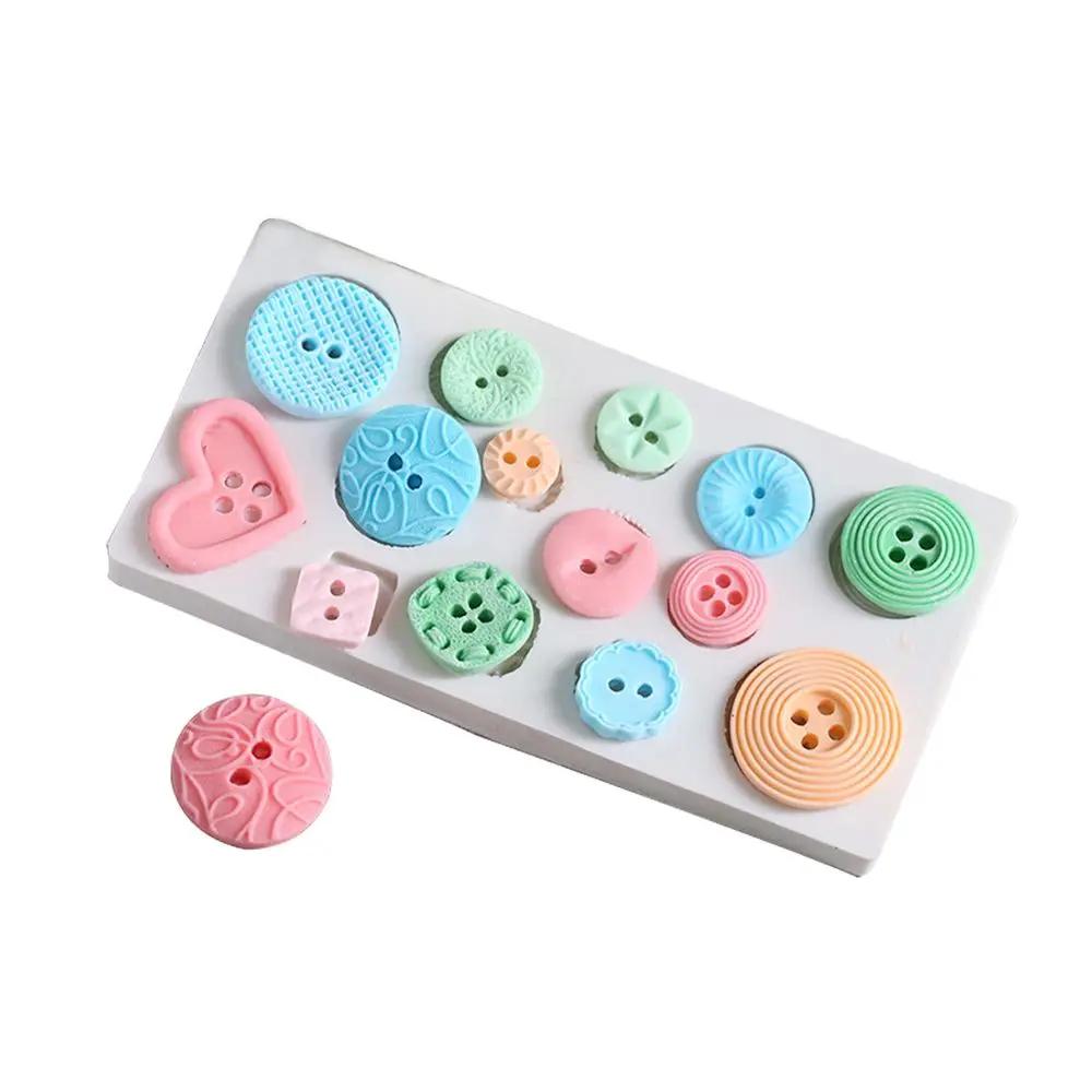 

Silicone Button Shapes Cake Mould DIY Fondant Chocolate Cookie Ice Silicone Mold Fondant Candy Mold Baking Cake Decorating Tool
