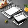 Stainless Steel Rectangular Serving Tray