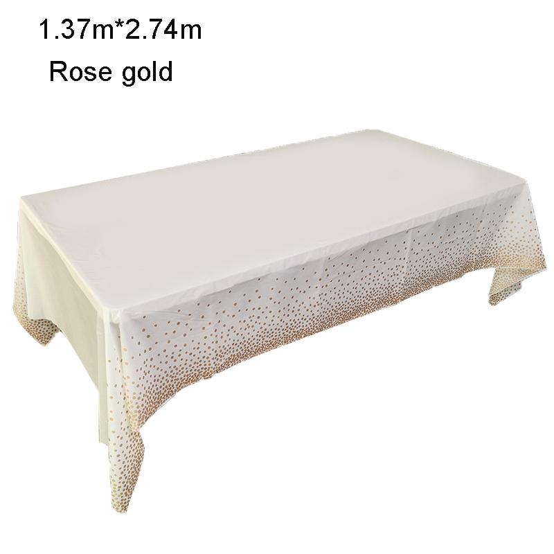 Plastic Disposable Solid Color Party Tablecloth Birthday Party Wedding Tablecloth Rectangle Desk Cloth Decorates Environmentally