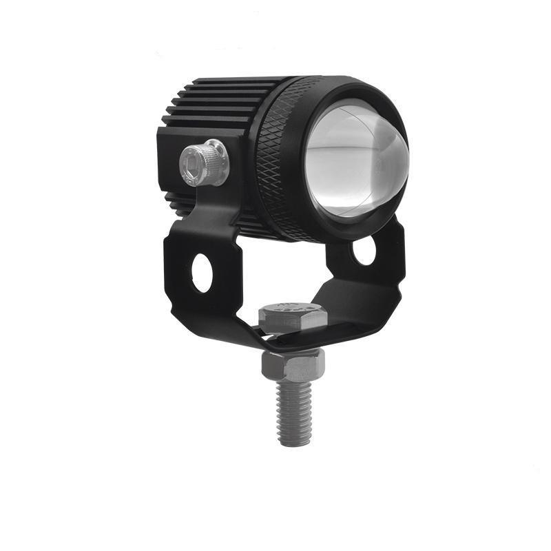 Motorcycle Dual LED Spotlight - Super Bright Steel Lens Headlight