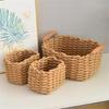 Handwoven Cotton Rope Makeup Holder Decorative Desktop Storage Basket Multipurpose Bedroom Organizer for Cosmetics