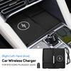 Car Wireless Charger Pad Stable Fast Charging For BYD Song Plus 2023-2024 Center Console Storage Box Auto Decoration Accessories
