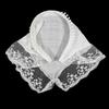 Retro Koronkowa Bandana Opaska na Głowę Z Nadrukiem Szalik na Włosy Bohemia Trójkątna Chusta na Głowę Białe Opaski do Włosów dla Kobiet Dziewczyn Moda Słodka Chusteczka