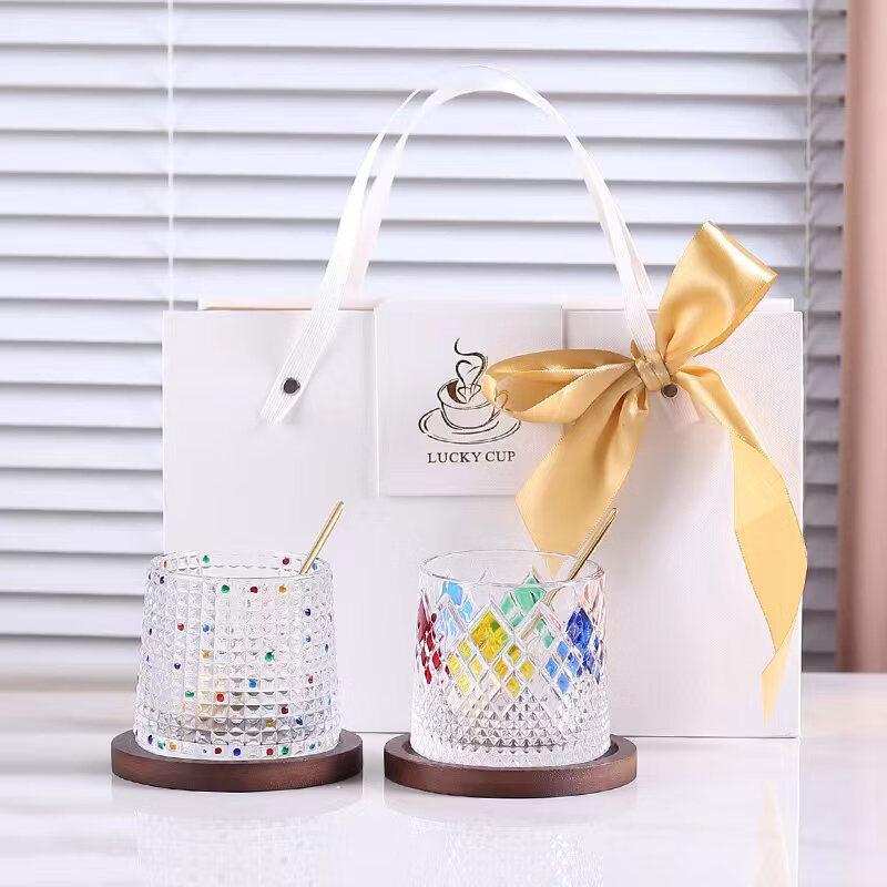 Shangqi Rotating Glass Tumbler Gift Set