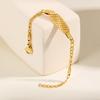 Stainless Steel Mesh Twill Bracelet for Baby,Gold Color NK Chain Bracelet,Fashion Waterproof Jewelry Gift