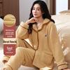 OEING Women's Winter Coral Fleece Pajama Set
