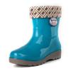 Aote Rain Girl Low Tube Fleece Warm Rain Shoes 11 Labor Insurance Low Top Rain Boots Cotton Three Waterproof Shoes