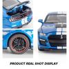 1/32 Scale Mustang Shelby GT500 Diecast Car Model Toy, Pull Back Toy Vehicle with Sound and Light for Kids Toddler Boys Girls Gift Collection