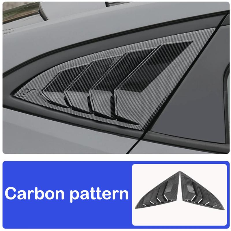 DinCh 2pcs Rear Triangular Window Decorative Shutters Louvers Spoiler Panel For Changan UNIV UNI-V -2026