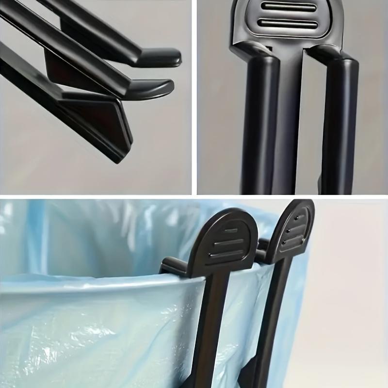 10-Pack Easy-Grip Plastic Garbage Bag Clips, No-Electricity Trash Can Holder, Home Organizing Accessories