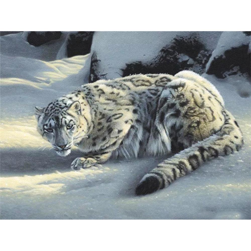 DIY Diament Malarstwo Kit Leopard Zdjęcia Dżetów 5D Diament Haft Sprzedaż Zwierząt Ręcznie Prezent