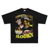 2026 Summer New Model ASAP Rocky HighQuality HipHop Street Comfortable Mens Roundneck Printed TShirt