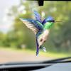 Pendente Colorato A Forma di Colibrì Piatto 2D in Acrilico Campanellino Parasole Ornamento per Finestra di Casa Decorazione da Giardino Decorazione per Auto