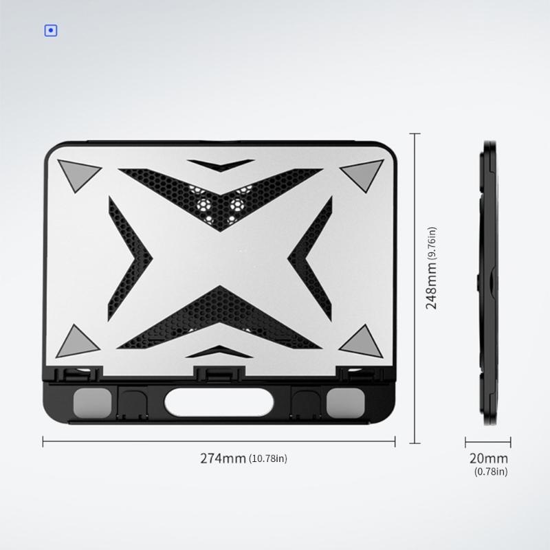 Tragbarer Aluminium-Laptopständer, höhenverstellbarer Desktop-Notebook-Halter, kompatibel mit Geräten