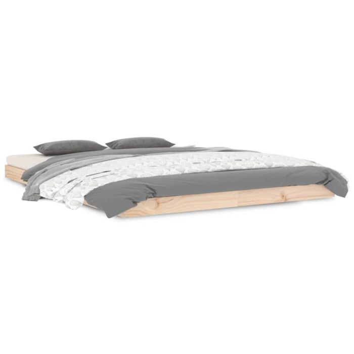 823464 vidaXL Cadre de lit 140x190 cm Bois de pin massif
