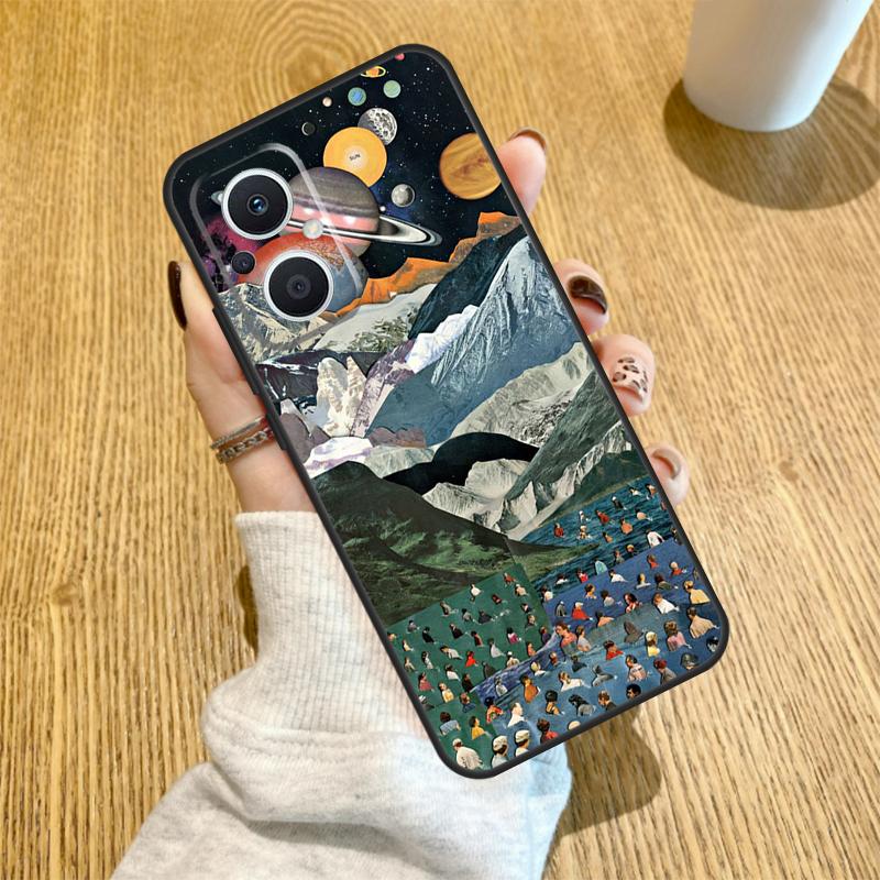 Art Aesthetic Trippy Psychedelic Funda For OPPO Reno 14 F 10 11 12 13 Pro 13F 12F 11F 7 8 Lite OPPO Find X6 X5 X8 X9 Pro Case