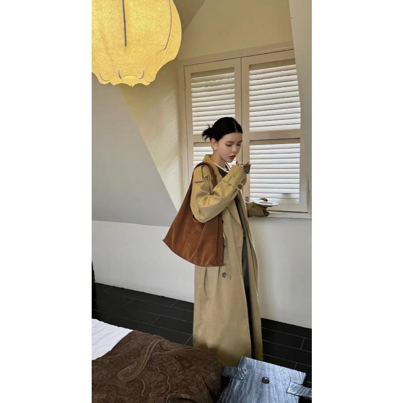 Frosted Cowhide Large Bag Autumn Winter Single Shoulder Tote Underarm High Capacity Casual Crossbody Bag for Women