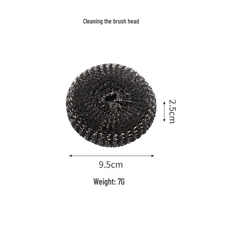 304 Stainless Steel Long Handle Pot & Grill Cleaning Brush - Gentle on Hands