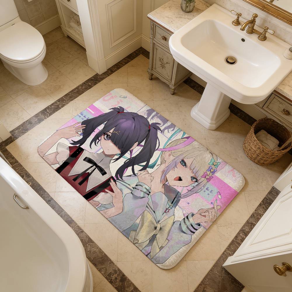 ADV games Needy Girl Overdose comics Bathroom Mat Kids Room Bedroom Decoration Balcony Anti-Slip Doormat Living Room Welcome Rug