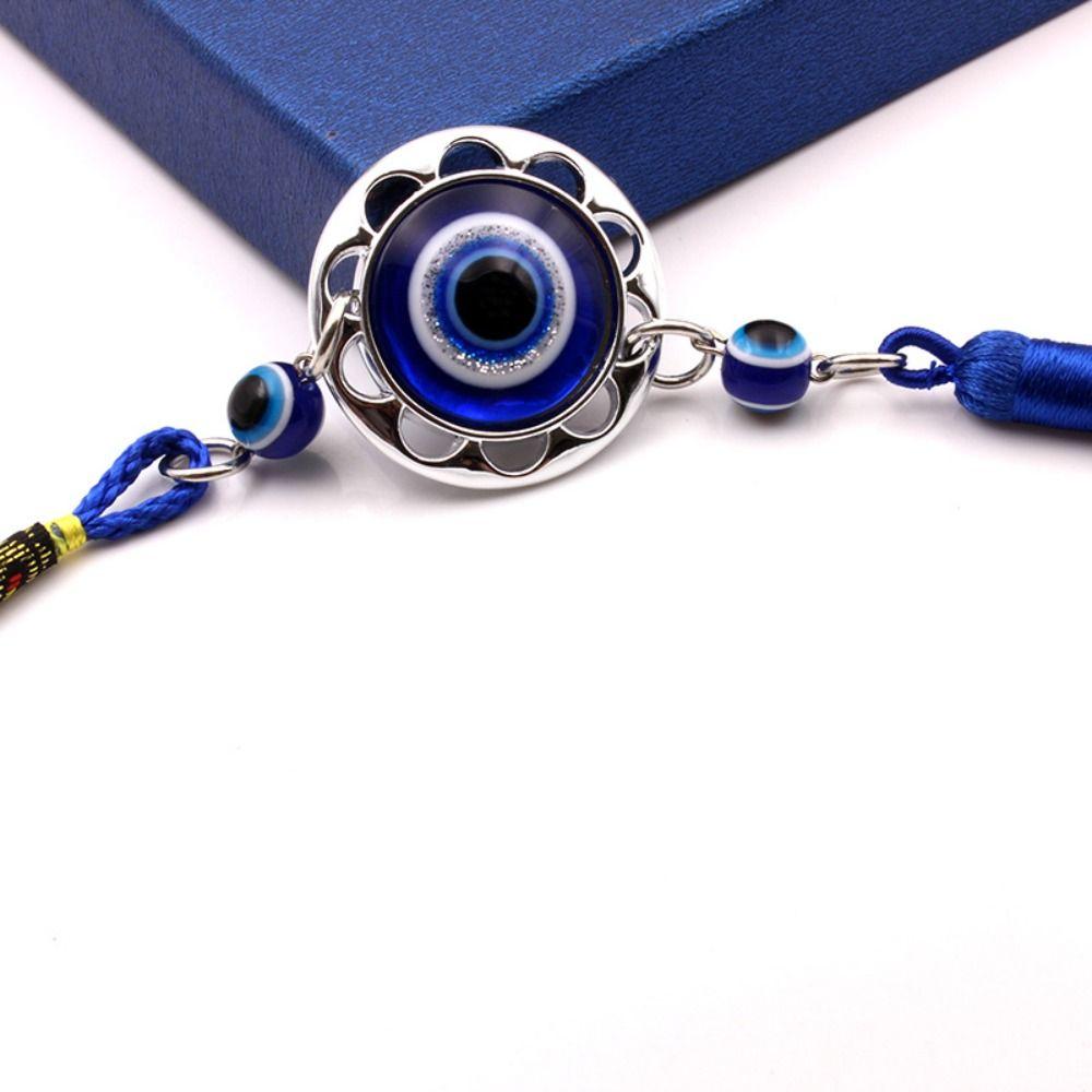 Craft Colorful Bead Demon Eye Pendant Car Hanger Decoration Blue Eye Key Chain Home Wall Hanger