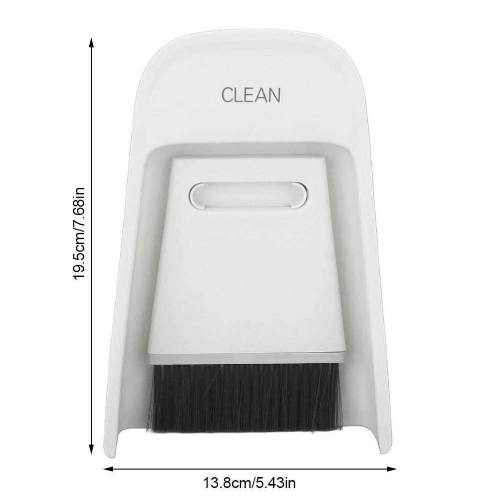 Navy Blue Mini Dustpan Brush Set 2 Types Of Brush Heads Small Dust Pan For Kitchens