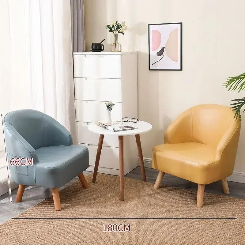 Small Leisure Single Sofa Chair Living Room and Bedroom Seat Balcony Reception Chair Hotel Lounge Chair Cozy Guest Seating