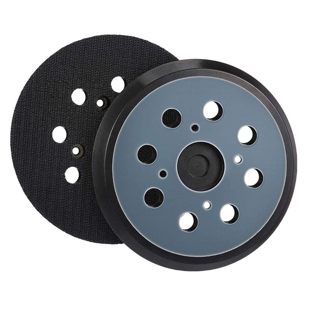 Orbital Sander 5 Inch Backing Pad with 8 Vacuum Holes and 4 Nail Fixtures for Stable Abrasive Paper Grip and Dust Collection