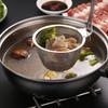 Stainless Steel  Pot Colander Noodle Deep Drainer Frying Basket Sink Strainer With Wood Handle For French Cooking Spoon