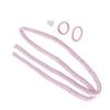 Pink Heatless Curling Set Hair Rod High Comfort Cloth Headband Clips DIY Curls Rollers for Sleeping