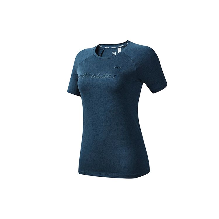 

Fila Логотип Легкая атлетика Однотонный Дышащий Спортивный Повседневный Трикотажный Топ с Коротким Рукавом Женский Звездно-Ночной Синий A11W222103F-DB L