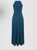 Dames Halter Nek Split Avond Cocktailjurk - Zomer 2025 Collectie