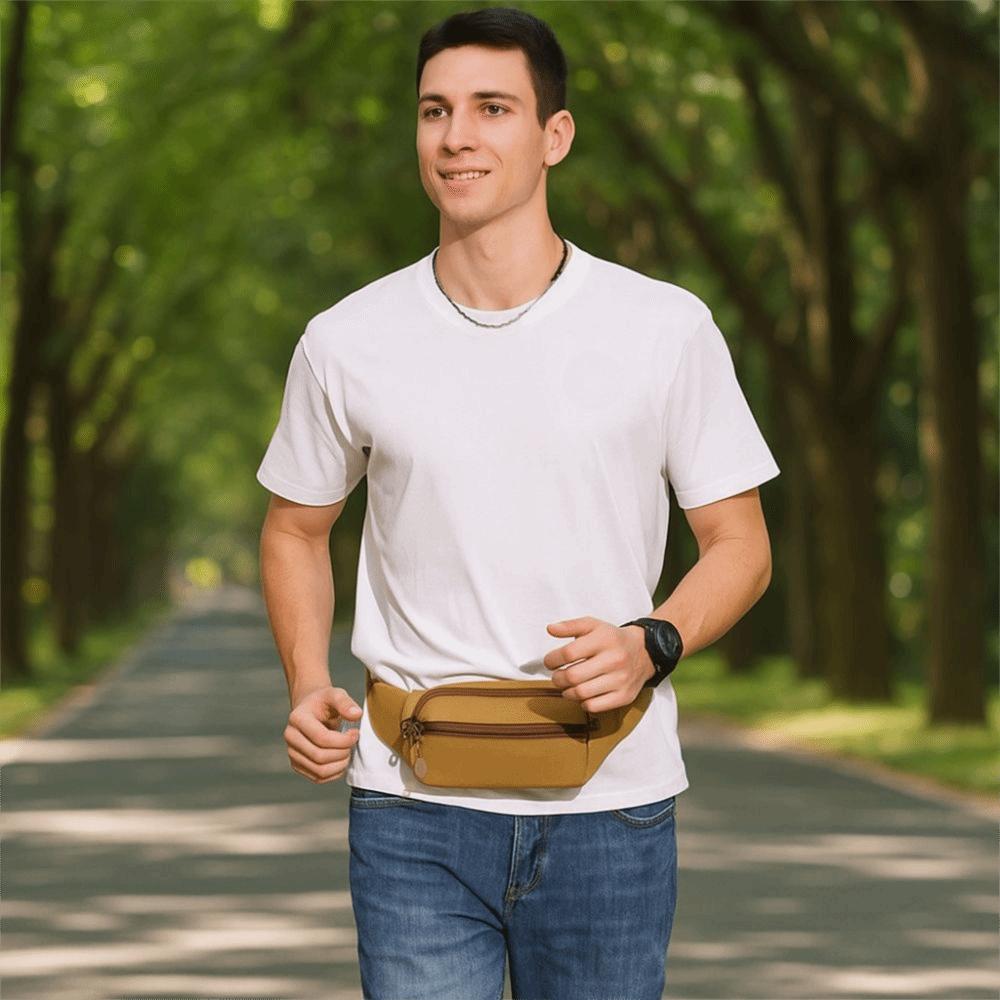 Large Capacity Sports Waist Bag Adjustable Running Fanny Pack Fashion Crossbody Bag  Running