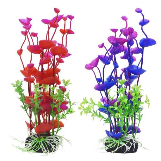 Symulacja plastikowe rośliny wodne akwarium dekoracja krajobrazu zbiornika żółwia