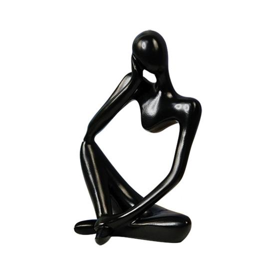 Einfache Denkerfigur zum Sammeln, Dekoration mit festem Boden