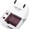 Men'S Tie Gift Box 5-Piece Set Tie Pocket Towel Scarf Cuff