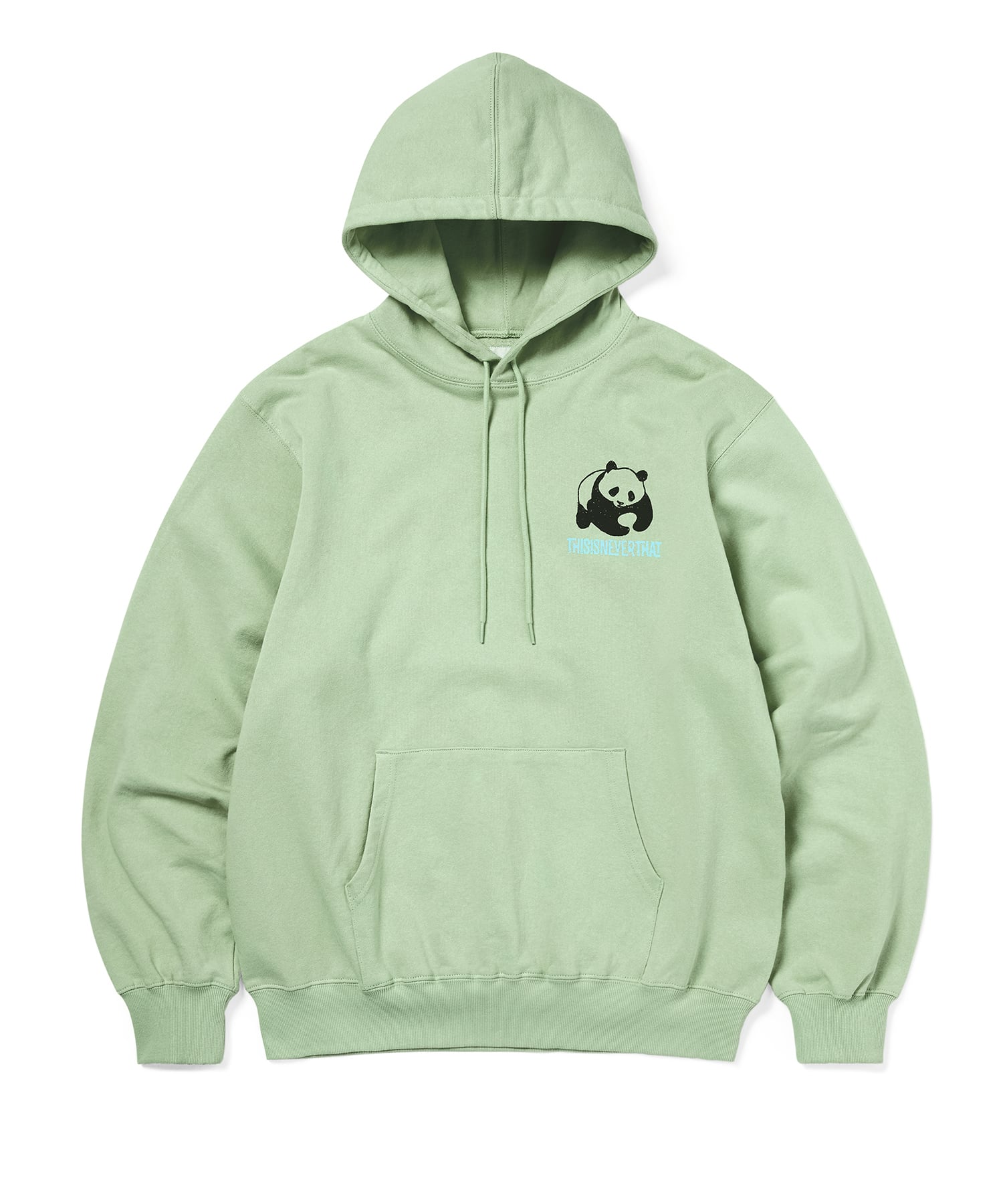This Is Never That Panda Hoodie Pale Green S