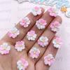 50Pcs Resin Kawaii Colorful 12mm Flower Flat Back Stone Gem DIY Wedding Scrapbook Christmas Art Decor Jewelry Crafts Accessories