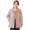 YUZHAOLIN Women's Autumn/Winter Plus Size Casual Woolen Coat